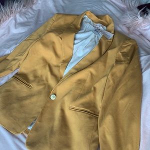Philosophy Ponte Blazer XL in mustard yellow